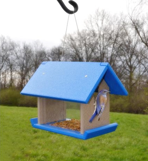 Rubicon Recycled Mealworm Feeder Blue